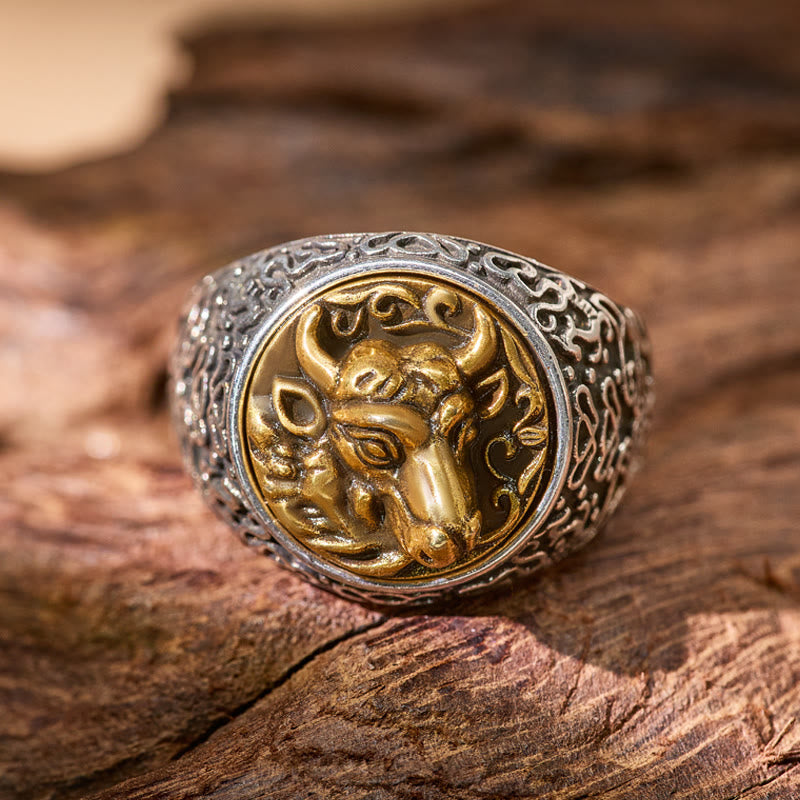 FuAttract Luck Balance Strength Protection Chinese Zodiac Adjustable Ring - Ox - image 10
