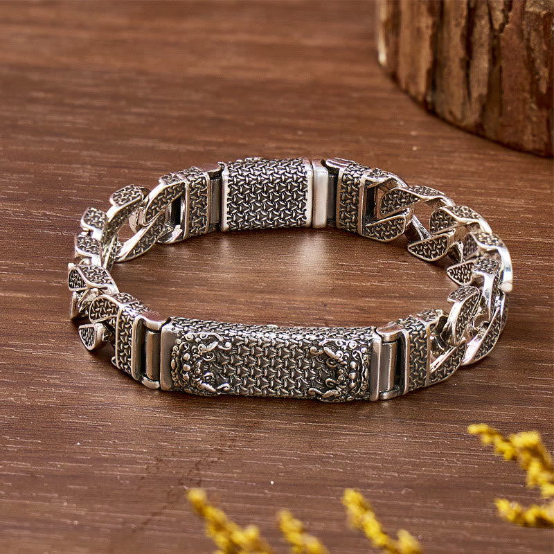 FuAttract Vital Energy & Balance Bracelet for Strength & Daily Grounding - Power Lock Cuban - 22cm - image 0