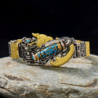 FuAttract Fortune Guardian Bracelet – Pixiu + Nine-Eyed Dzi Bead - 8.5in/21.5cm - image 0