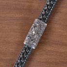 FuAttract Strength & Balance Chinese Zodiac Titanium Steel Leather Bracelet  - image 16