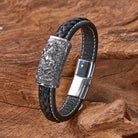 FuAttract Strength & Balance Chinese Zodiac Titanium Steel Leather Bracelet  - Horse - image 10