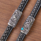 FuAttract Strength & Balance Chinese Zodiac Titanium Steel Leather Bracelet  - image 17