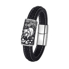 FuAttract Strength & Balance Chinese Zodiac Titanium Steel Leather Bracelet  - Pig - image 29