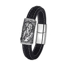 FuAttract Strength & Balance Chinese Zodiac Titanium Steel Leather Bracelet  - Tiger - image 22