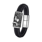 FuAttract Strength & Balance Chinese Zodiac Titanium Steel Leather Bracelet  - Rat - image 20