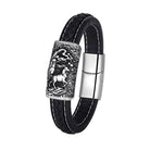 FuAttract Strength & Balance Chinese Zodiac Titanium Steel Leather Bracelet  - Goat - image 25