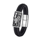 FuAttract Strength & Balance Chinese Zodiac Titanium Steel Leather Bracelet  - Rooster - image 27