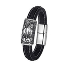 FuAttract Strength & Balance Chinese Zodiac Titanium Steel Leather Bracelet  - Ox - image 21