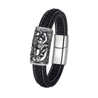 FuAttract Strength & Balance Chinese Zodiac Titanium Steel Leather Bracelet  - Monkey - image 26