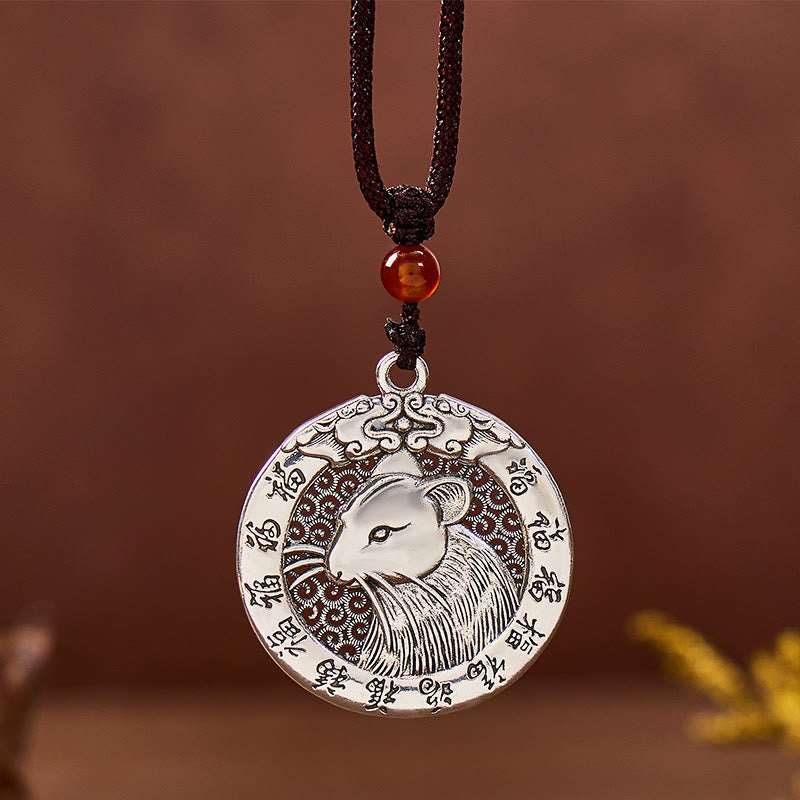 FuAttract Luck Protection Vitality & Energy Flow Chinese Zodiac Necklace  - Rat - image 0