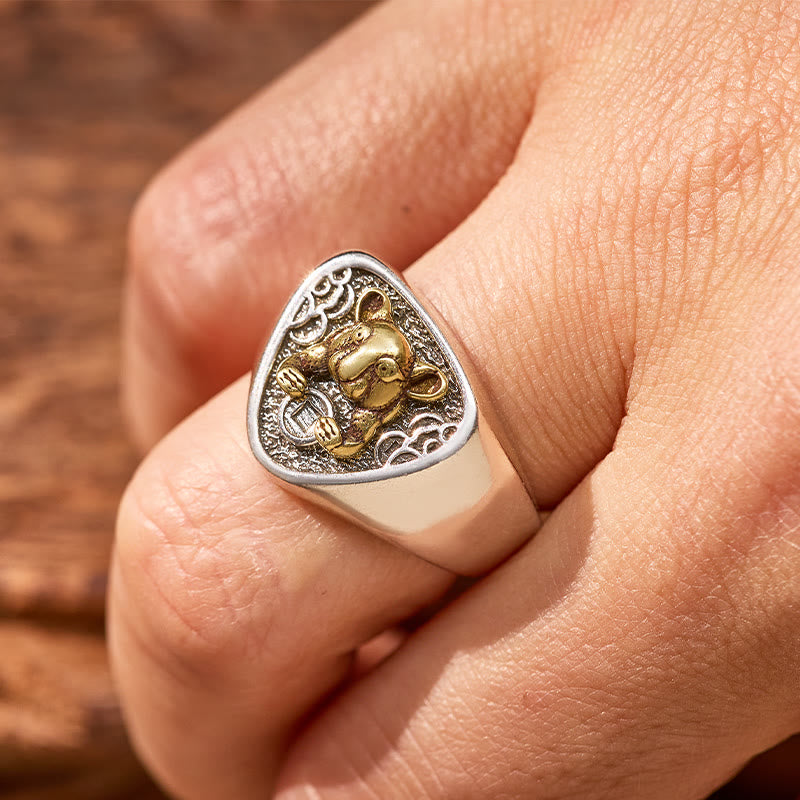 FuAttract Strength & Protection Luck Energy Chinese Zodiac Adjustable Ring  - image 3