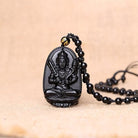 FuAttract Protection & Grounding Zodiac Bodhisattva Black Obsidian Necklace - Akasagarbha Bodhisattva – Ox/Tiger - image 11