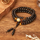 FuAttract Balance & Protection Chinese Zodiac Black Obsidian Luminous Stone Bracelet  - image 2