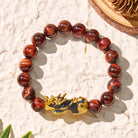 FuAttract Courage Protection Wealth & Power Red Tiger's Eye Pixiu Bracelet - image 1