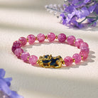 FuAttract Calm Energy & Prosperity Balance Protection Lepidolite Pixiu Bracelet - 8mm - image 0