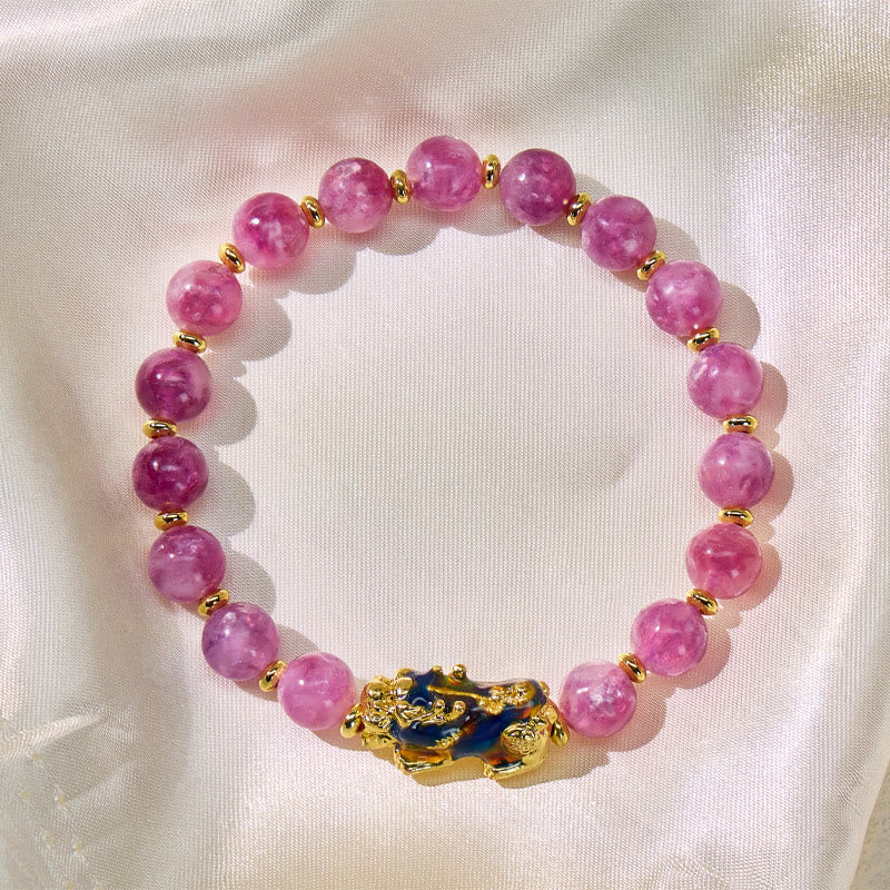 FuAttract Calm Energy & Prosperity Balance Protection Lepidolite Pixiu Bracelet - image 1