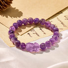 FuAttract Wealth Inner Peace Luck & Protection Amethyst Pixiu Bracelet - 8mm - image 1