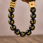 FuAttract Protection & Prosperity – Black Onyx Om Mani Padme Hum Pixiu Bracelet - image 6