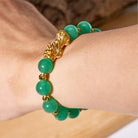 FuAttract Opportunity Vitality & Prosperity Flow – Green Aventurine Pixiu Bracelet  - image 3