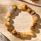 FuAttract Wealth Focus & Success Flow – Citrine Pyramid Tiger's Eye Pixiu Bracelet  - image 2