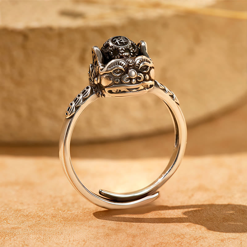 FuAttract Vitality & Fortune Flow –  Pixiu Ring for Wealth Attraction & Protective Strength - Silver - image 6