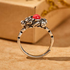 FuAttract Wealth Attraction Prosperity Flow – Pixiu South Red Agate Turquoise Ring for Energy Balance - image 1