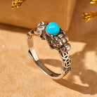 FuAttract Wealth Attraction Prosperity Flow – Pixiu South Red Agate Turquoise Ring for Energy Balance - image 8