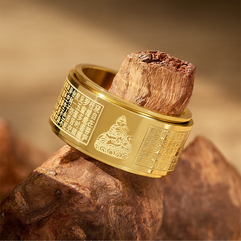 FuAttract Luck Strength & Protection Titanium Steel Chinese Zodiac Ring  - image 4
