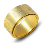 FuAttract Luck Strength & Protection Titanium Steel Chinese Zodiac Ring  - Gold - Rat  - US 13 - image 16