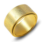 FuAttract Luck Strength & Protection Titanium Steel Chinese Zodiac Ring  - Gold - Rooster  - US 13 - image 10