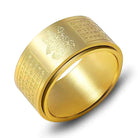 FuAttract Luck Strength & Protection Titanium Steel Chinese Zodiac Ring  - Gold - Ox & Tiger  - US 13 - image 18