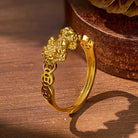 FuAttract Energy Flow & Wealth Guard – Pixiu Ring for Protection & Balance - Gold - image 0
