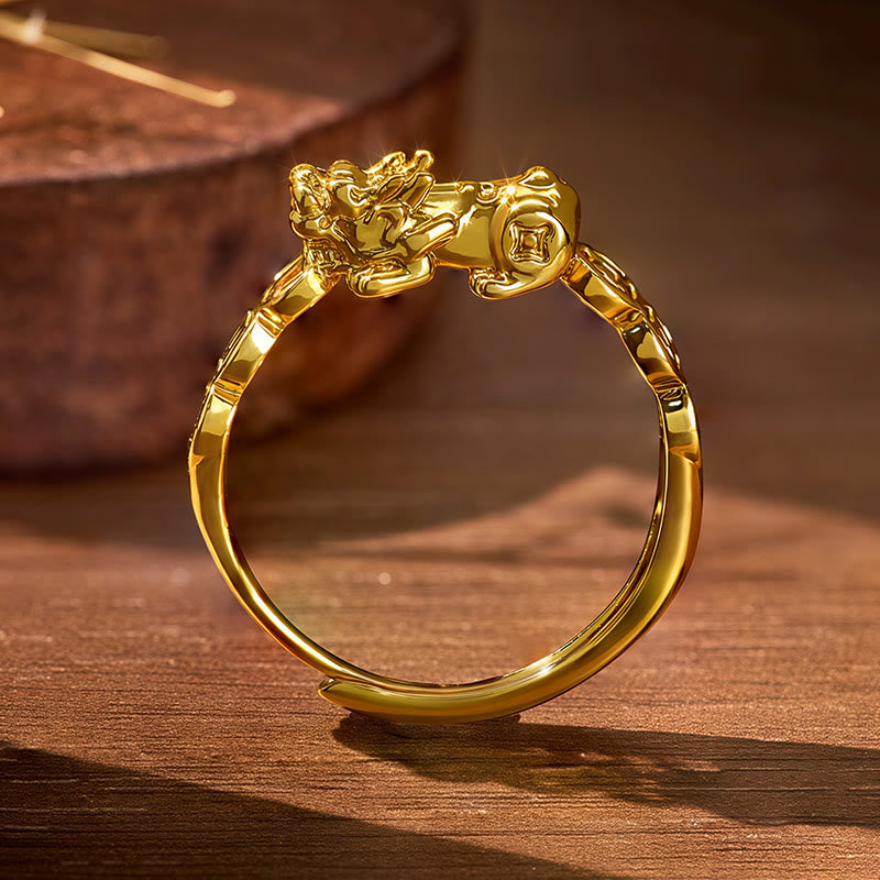 FuAttract Energy Flow & Wealth Guard – Pixiu Ring for Protection & Balance - image 1