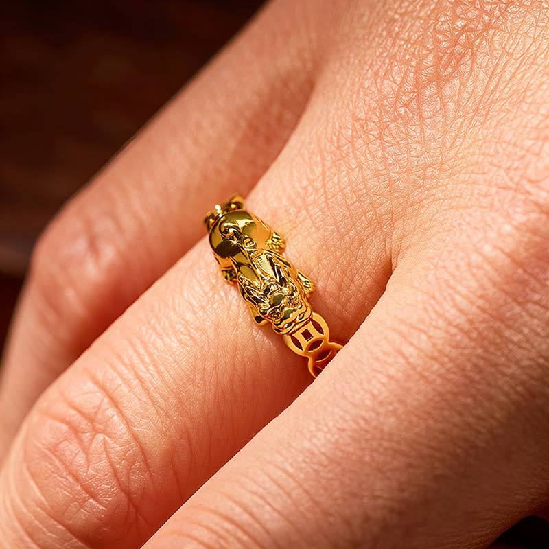 FuAttract Energy Flow & Wealth Guard – Pixiu Ring for Protection & Balance - image 3