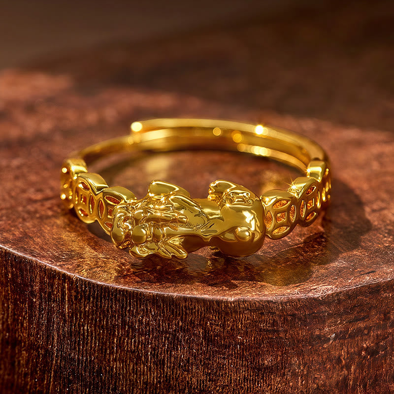 FuAttract Energy Flow & Wealth Guard – Pixiu Ring for Protection & Balance - image 4