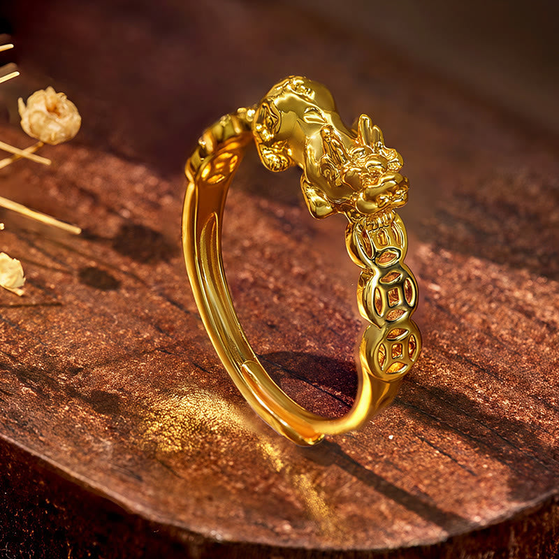 FuAttract Energy Flow & Wealth Guard – Pixiu Ring for Protection & Balance - image 2