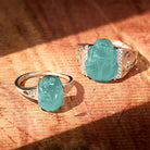 FuAttract Clarity Prosperity Wealth Attraction & Protection Blue Jadeite Pixiu Ring - image 4
