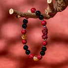 FuAttract Focus Strength & Prosperity – Cinnabar Black Obsidian Citrine Pyramid Pixiu Bracelet - image 3