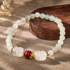 FuAttract Wealth Harmony Vitality & Prosperity Jade Red Agate Pixiu Bracelet - 6mm - image 0