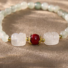 FuAttract Wealth Harmony Vitality & Prosperity Jade Red Agate Pixiu Bracelet - image 5