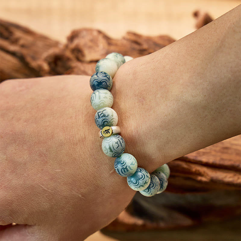 FuAttract Spiritual Awakening & Protection Bodhi Seed Om Mani Mantra & Chinese Zodiac Bracelet - image 4