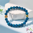 FuAttract Protection & Luck Inner Strength Apatite Chinese Zodiac Bracelet  - Snake - image 0