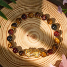 FuAttract Power Wealth & Protection Tri-Color Tiger's Eye Pixiu Bracelet  - image 1