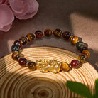 FuAttract Power Wealth & Protection Tri-Color Tiger's Eye Pixiu Bracelet  - image 4