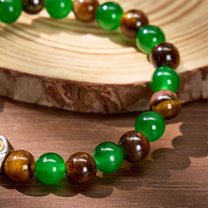 FuAttract Courage Growth & Lucky Tiger's Eye Green Aventurine Chinese Zodiac Bracelet - image 8