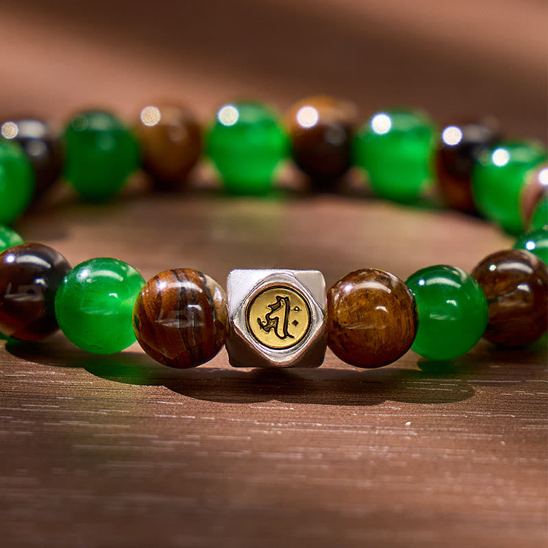 FuAttract Courage Growth & Lucky Tiger's Eye Green Aventurine Chinese Zodiac Bracelet - image 7