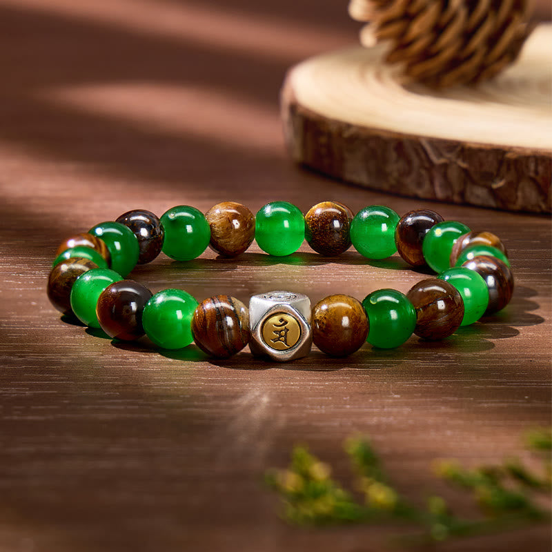 FuAttract Courage Growth & Lucky Tiger's Eye Green Aventurine Chinese Zodiac Bracelet - Manjushri – Rabbit - image 15