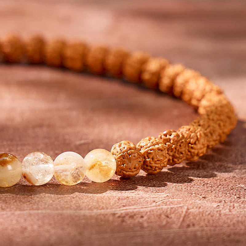 FuAttract Clarity & Spiritual Alignment Citrine Pyramid Bodhi Seed Pixiu Bracelet - image 6