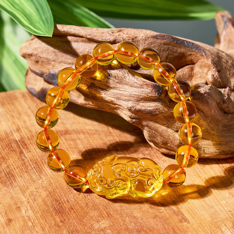 FuAttract Abundance & Confidence Power Wealth Citrine Pixiu Energy Bracelet - image 1
