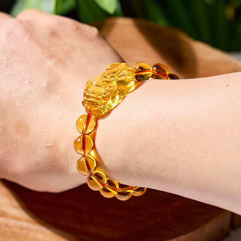 FuAttract Abundance & Confidence Power Wealth Citrine Pixiu Energy Bracelet - image 4